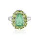 Green Fluorite Silver Ring