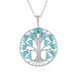 Sleeping Beauty Turquoise Silver Pendant