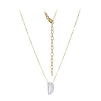 White Quartz Silver Necklace