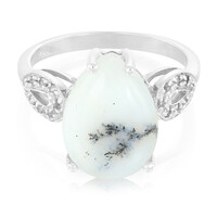 Dendritic Agate Silver Ring