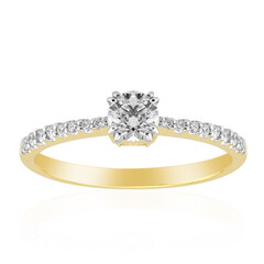 18K VVS1 (G) Diamond Gold Ring