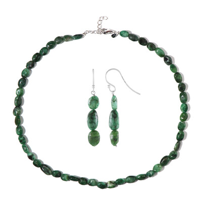 Socoto Emerald Silver Set