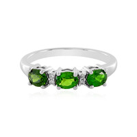 Russian Diopside Silver Ring