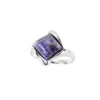 Charoite Silver Ring