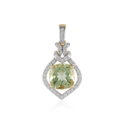 14K Ouro Verde Quartz Gold Pendant (SUHANA)