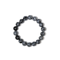 Snowflake Obsidian other Bracelet