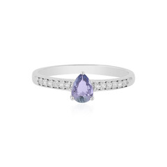 Unheated Tanzanite Silver Ring