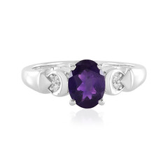 Zambian Amethyst Silver Ring