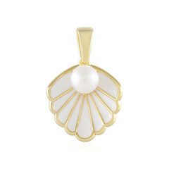 White Freshwater Pearl Silver Pendant (Adela Silber)