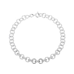 White Topaz Silver Bracelet