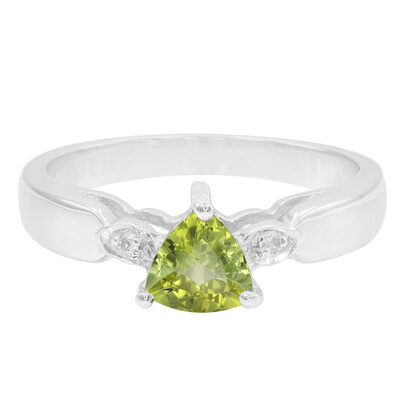 Cuprian Tourmaline Silver Ring