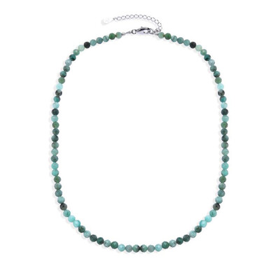 Brazilian Emerald Silver Necklace