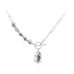 Silver Freshwater Pearl Silver Necklace (TPC)