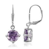 Amethyst Silver Earrings