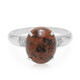 Mahogany Obsidian Silver Ring