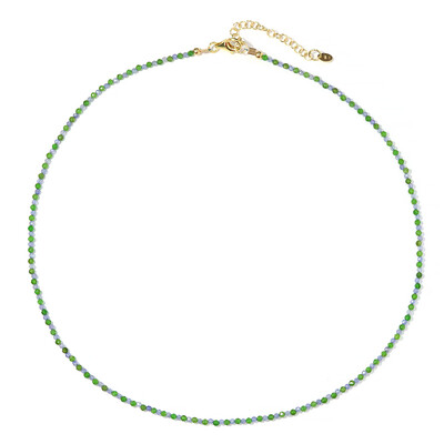 Russian Diopside Silver Necklace