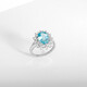 Sky Blue Topaz Silver Ring