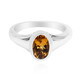 Cognac Scapolite Silver Ring