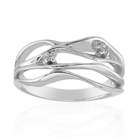 SI1 (G) Diamond Silver Ring