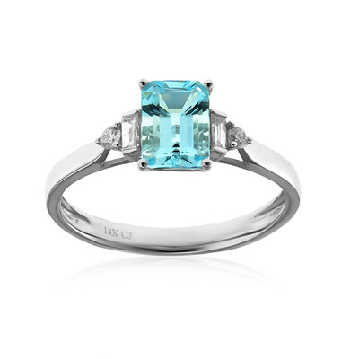 14K AAA Brazilian Aquamarine Gold Ring (CIRARI)