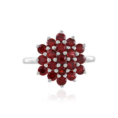 Tanzanian Ruby Silver Ring