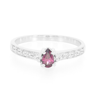 Brazilian Rhodolite Silver Ring