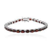 Garnet Silver Bracelet