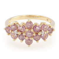 18K Unheated Padparadscha Sapphire Gold Ring (AMAYANI)