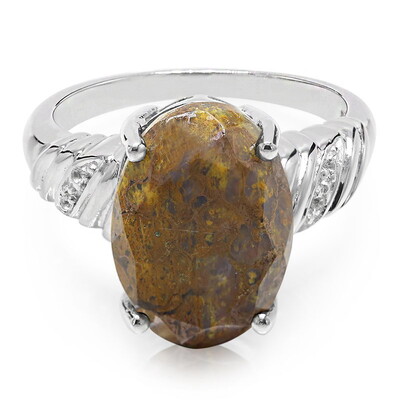 Dinosaur Bone Silver Ring