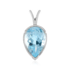 Sky Blue Topaz Silver Pendant