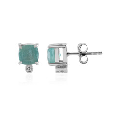 Grandidierite Silver Earrings