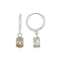 Canary Zircon Silver Earrings