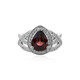 Pink Zircon Silver Ring