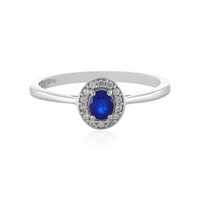 Royal Blue Spinel Silver Ring