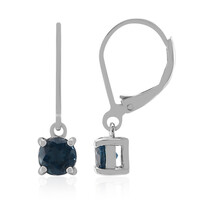 London Blue Topaz Silver Earrings