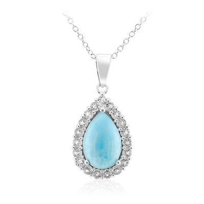 Larimar Silver Necklace