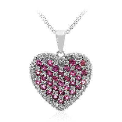 Rhodolite Silver Necklace