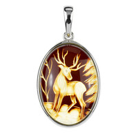 Baltic Amber Silver Pendant