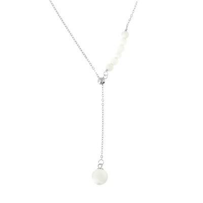 Mother of Pearl Silver Necklace