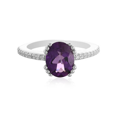 Siberian Amethyst Silver Ring