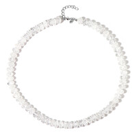 White Quartz Silver Necklace