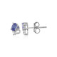 Tanzanite Silver Earrings