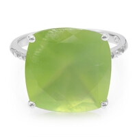 Prehnite Silver Ring