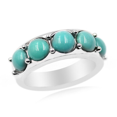 Campitos Turquoise Silver Ring (Anne Bever)