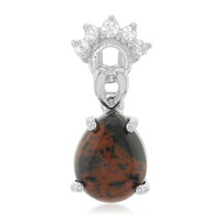 Mahogany Obsidian Silver Pendant