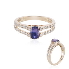 14K Unheated Luc Yen Sapphire Gold Ring (AMAYANI)