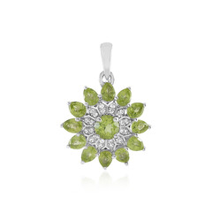 Peridot Silver Pendant