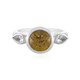 Yellow Zircon Silver Ring