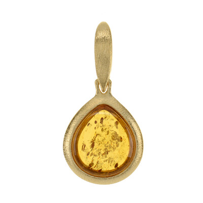 Cognac Baltic Amber Silver Pendant (dagen)