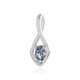 Unheated Tanzanite Silver Pendant